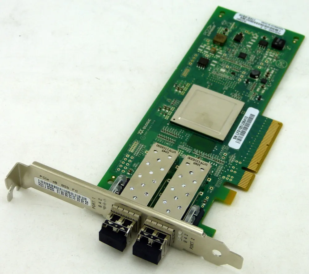 QLogic SANblade 2-Ports Fibre Channel 8Gb/s PCI Express 2.0 x8 Low profile Host Bus Network Adapter