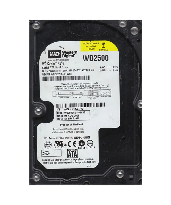 Western Digital 250GB 7200RPM SATA 3Gb/s 3.5-in HDD
