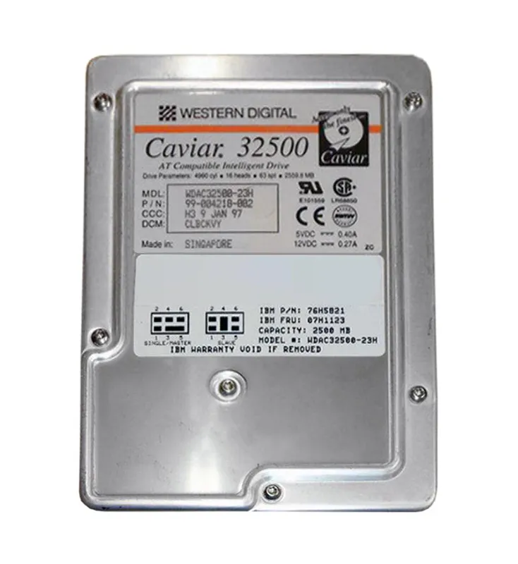 WD Caviar 32500 2.5GB 5200RPM IDE/ATA 128KB 3.5" HDD